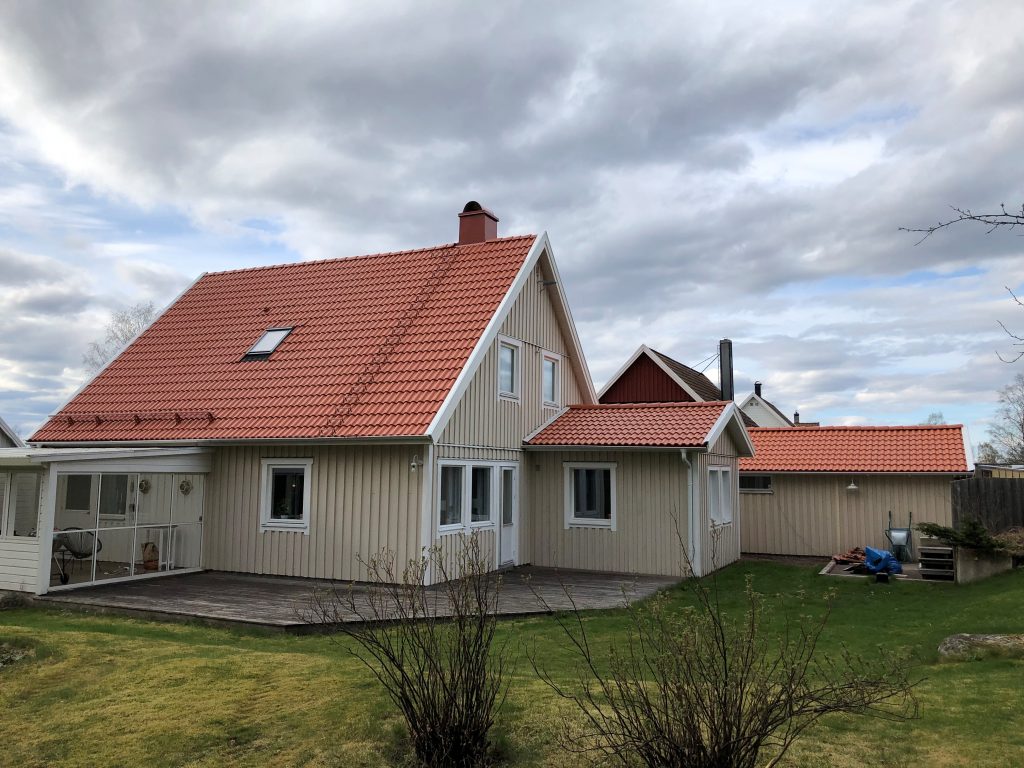 Takbyte, Ulricehamn. April 2020